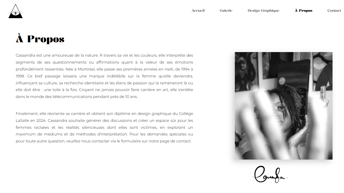 Project detail page showcasing a full visual identity